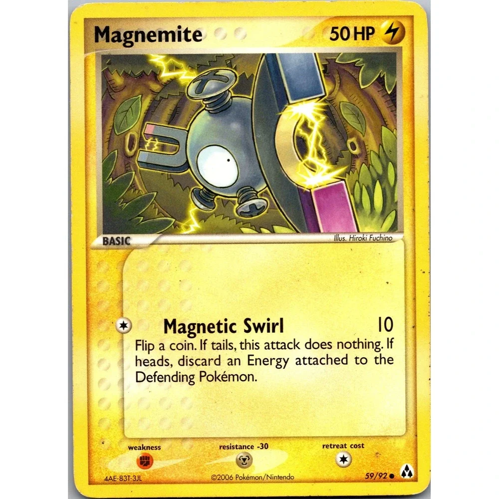 Pokemon Magnemite 59/92 Legend Maker Common LP Normal Lightning TCG 2006